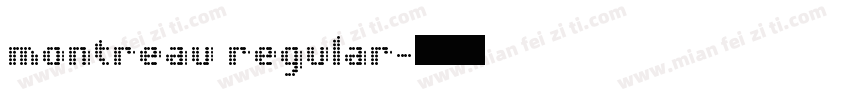 montreau regular字体转换